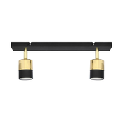 LED Reflektorska svjetiljka TUBSSON 2xGU10/6,5W/230V crna/zlatna
