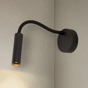 SLV Karpo Goose LED stenska svetilka, zatemnilna, črna - spalnica - Sodobni - Kovina