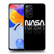 Crna silikonska maskica za Xiaomi Redmi Note 11 Pro 5G - NASA Triple