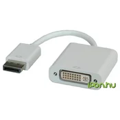 ROLINE Roline DisplayPort / DVI adapterski kabel DisplayPort  vtič\, DVI-D 24+1-polna vtičnica 0.15 m siva 12.03.3133  DisplayPort kabel, (20415630)