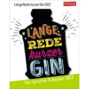Lange Rede kurzer Gin Tagesabreißkalender 2027 - Der Sprüche-Kalender