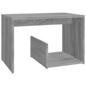 Vidaxl Stranska mizica siva sonoma 59x36x38 cm inženirski les