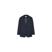 Bershka Blazer mornarska / bela