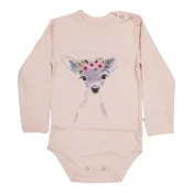BUNNY BOO Bodi za bebe dugih rukava Lane, Roze