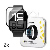 WOZINSKY Kaljeno staklo za Apple Watch 46mm Full Glue - 2 kom.
