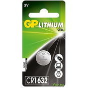 Litijeva baterija, gumbna celica, gumbna celica,CR1632, 3V, GP, blister, 1 pakiranje
