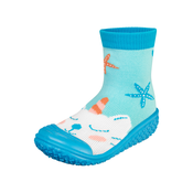 PLAYSHOES Čevelj za na plažo/kopanje Einhornmeerkatze  svetlo modra / meta / oranžna / bela