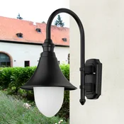 LCD Zunanja stenska svetilka Miranda, črna - Kovina