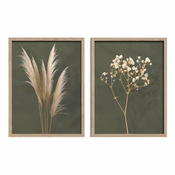 Plakati v kompletu 2 ks z okvirjem 30x40 cm Boho – Styler