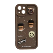 Maska Sweet Coffe za iPhone 15 braon
