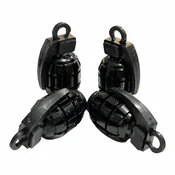 Car 888 Accessories Kapice ventila Bomb, 4 komada, Crne