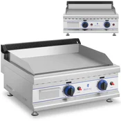 Royal Catering Dvojni plinski žar z gladko površino za plin LPG/propan-butan, 2 x 3000 W, 30 mbar