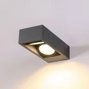 SLV Eskina Frame LED zunanja stenska svetilka z 2 lučmi CCT - Sodobni - antracit - Kovina