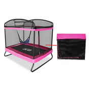 Aga Aga Zaščitna mreža za pravokotno trampolino 122x183 cm Roza, (21550667)