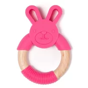 Bo Jungle ugrizi B-TEETHER ANIMAL WOOD Pink Rabbit