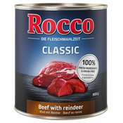 Hrana meseca: Varčno pakiranje Rocco Classic 24x800 g - Govedina s piščancem