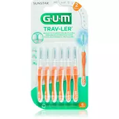 G.U.M Trav-Ler meduzubna cetkica 6 kom 0,9 mm Orange