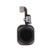 Visokokakovosten Home gumb s tesnili za iPhone 6/6 Plus - črn