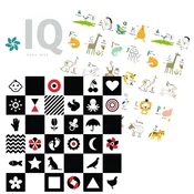IQ sklopiva podloga sa dva lica Kontrasti + Nova ABCeda 150x150x1 cm