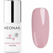 NEONAIL Modeling Base Calcium bazni lak za gel nokte s kalcijem nijansa Luminous Pink 7,2 ml