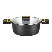 Casserole dish with lid, aluminum, 28cm/5.7L, Daily Pro - BRA