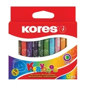 Kores voštane boje krayones okrugle 12/1 80mm*7,5mm #7-k33102 ( 38614 )