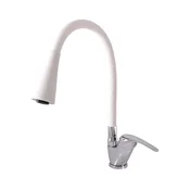 RAV Slezák SA006.0/13CB - Kuhinjska armatura SAZAVA 35,6 cm bela/sijajni krom