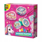 Lesene škatlice za nakit UNICORN diamantna slika SES 14138