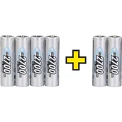Ansmann Mignon (AA) akumulator NiMH Ansmann HR06, 4 + 2 gratis 2700 mAh 1.2 V 6 kosov