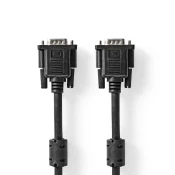 Nedis Kabel VGA | VGA moški | VGA moški | Ponikljano | Največja ločljivost: 1024x768 | 2,00 m | Okrogla | ABS | Črna | Škatla