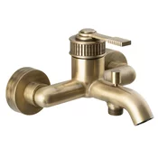 VERSI wall mounted bath mixer, bronze - Bronasta - Sapho - VERSI - 72 - Medeninasti - Vzvod - Oblikovanje - Tlak - 213 - 111 - 136 - 14