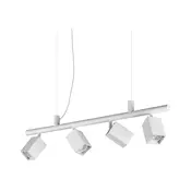 Ideal Lux - LED lestenec na jeklenem lanku DYNAMITE 4xGU10/7W/230V CRI 90 bela