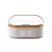 MOYE Bežicni punjac, aurora lampa sa satom, radio uredajem i bluetooth zvucnikom (MH-02)