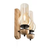 Brilagi - LED zidna lampa COTTAGE 2xE14/40W/230V hrast/braon
