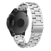 INF Srebrn pašček za uro Garmin Fenix 6X s hitrim sproščanjem - 26 mm, (22071502)