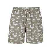 Urban Classics Kupaće hlače  maslinasta / bijela