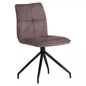 STOLICA braon, crna metal, tekstil