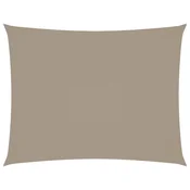 Vidaxl Senčno jadro oksford blago pravokotno 3x4 m taupe
