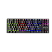 Tastatura USB Xtrike GK986 gejmerska mehanicka (plavi svicevi) RGB pozadinsko osvetljenje bez numerickog dela crna