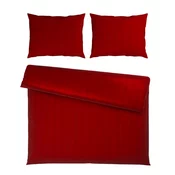 Premium Living Posteljnina Xenia Streif Xxl, Rdeča, 2x60/80, 200/200