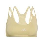 ADIDAS PERFORMANCE Športni nederček Optime Workout svetlo rumena