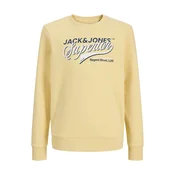 Jack & Jones Junior Majica mornarska/svetlo rumena/bela