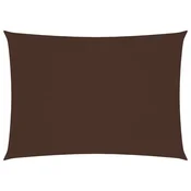 Vidaxl Senčno jadro oksford blago pravokotno 2,5x4 m rjavo
