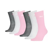 Mens Puma Junior Classic Crew Shirt Socks 6 pack, Pink, Size 31-34, Shop