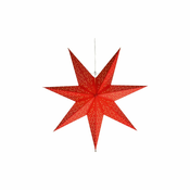 Rdeča zvezda Trgovanje Svetlobni okrasek v obliki pike, ? 54 cm