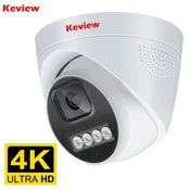 KJB Notranja kupolasta PoE IP kamera 8 MP z zvokom in nočnim pogledom, 2,8 mm