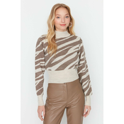 Ženski džemper Trendyol Zebra Patterned
