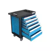 GEKO G10831 254-delni voziček z orodjem, 6 predalov