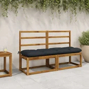 vidaXL Blazine za klopi VIANEN 2 kos 100% poliester Temno modra