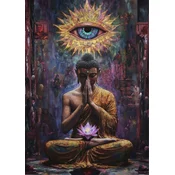 Plakat 30x40 cm joga meditacija zen narava čuječnost buda